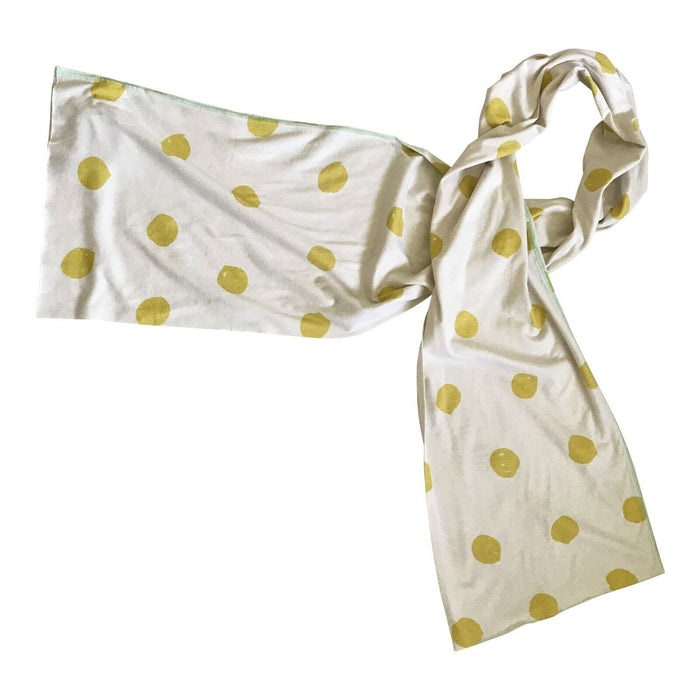 Paul Smith scarf Mens Yellow DOT scarf 185 x 30 cm