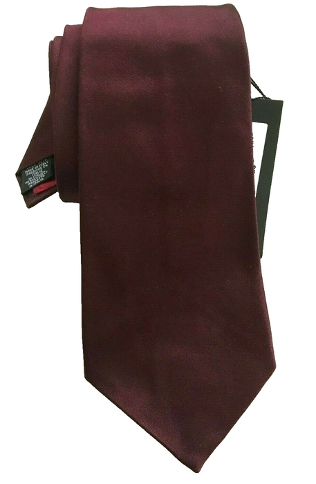 Paul Smith Burgundy Silk Tie | Red Rose Lining | 9cm width