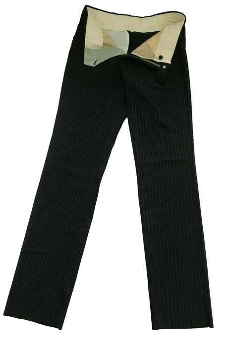 PAUL SMITH Trousers MAINLINE Men SLIM Trousers 32 Black Grey Silver Stripe