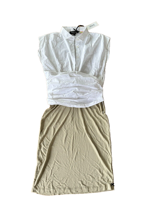 PAUL SMITH WOVEN DRESS - MODERN UTILITY CHIC! 42 / 52 UK 10