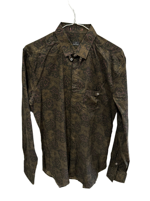 Paul Smith PS Long Sleeve Shirt | Brown Paisley | Size M | RARE