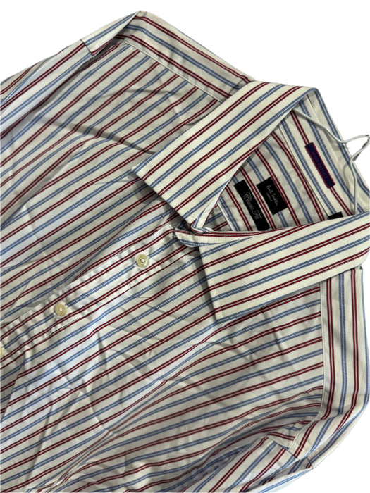 Paul Smith Classic Fit Blue and Red Stripe Shirt - Size 15.5/39