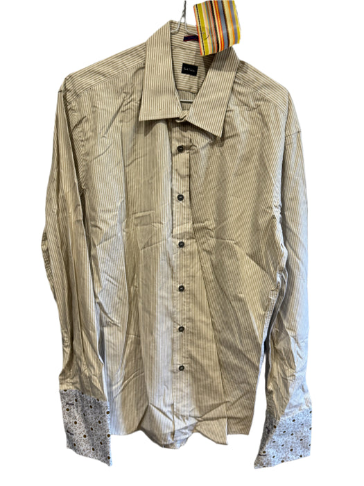 Paul Smith Long Sleeve Shirt with Double Cuffs - Size 16.5/42 RRP £250