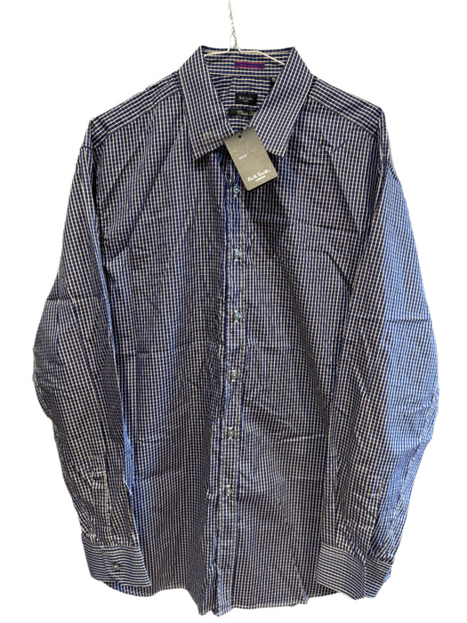 Paul Smith Classic Fit Blue Check Shirt - Size 16.5/42