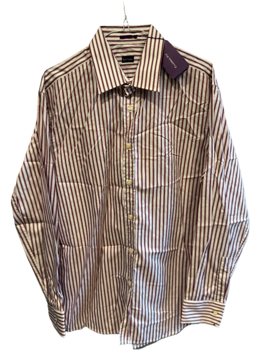 Paul Smith Classic Fit Red Stripe Shirt - Size 16.5/42