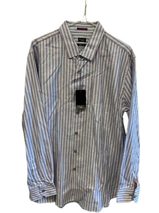 Paul Smith Striped Dress Shirt Slim Fit | Size 17 | London Collection π