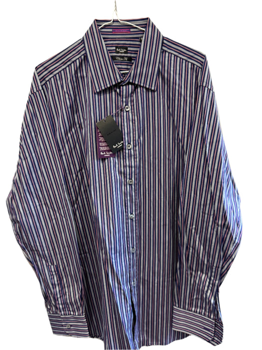 Paul Smith Striped Shirt | Formal Long Sleeve | Classic Fit | London Collection | Size 17