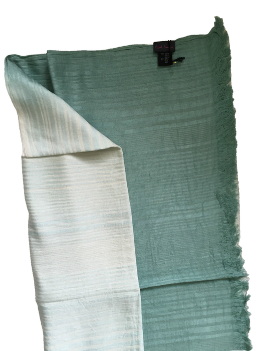 ポールスミス ストライプ スカーフ 195cm x 70cm 60% コットン 40% シルク