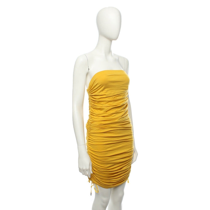PAUL SMITH BLACK LABEL YELLOW PLEATED DRESS - LUXURIOUS COMFORT & STYLE!