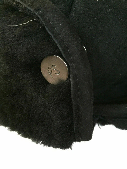 PAUL SMITH BLACK SHEEPSKIN TRAPPER HAT - ULTIMATE LUXURY!
