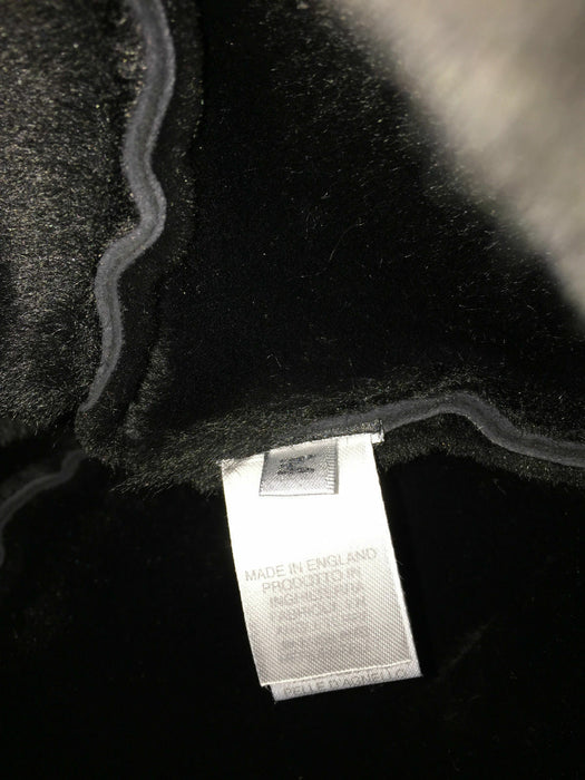 PAUL SMITH BLACK SHEEPSKIN TRAPPER HAT - ULTIMATE LUXURY!