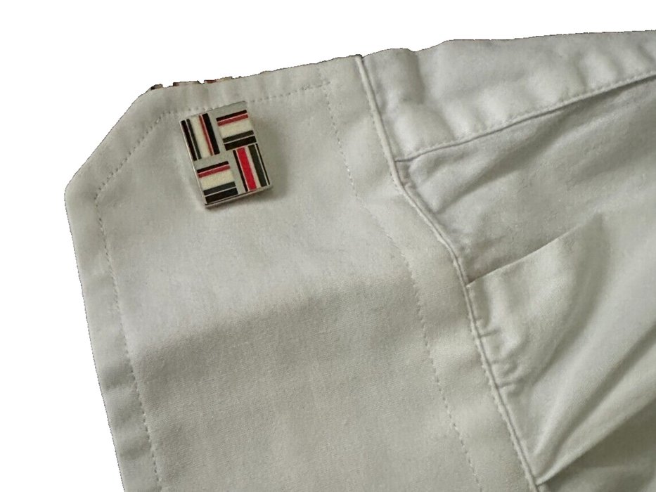 Paul Smith FLAG Cufflinks in colours White Red & Black