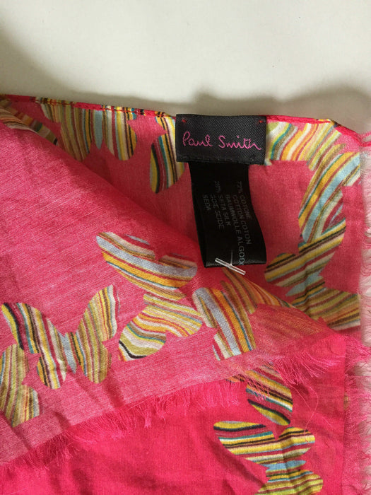 PAUL SMITH BUTTERFLY SILK SCARF - COLOURFUL  ELEGANCE!