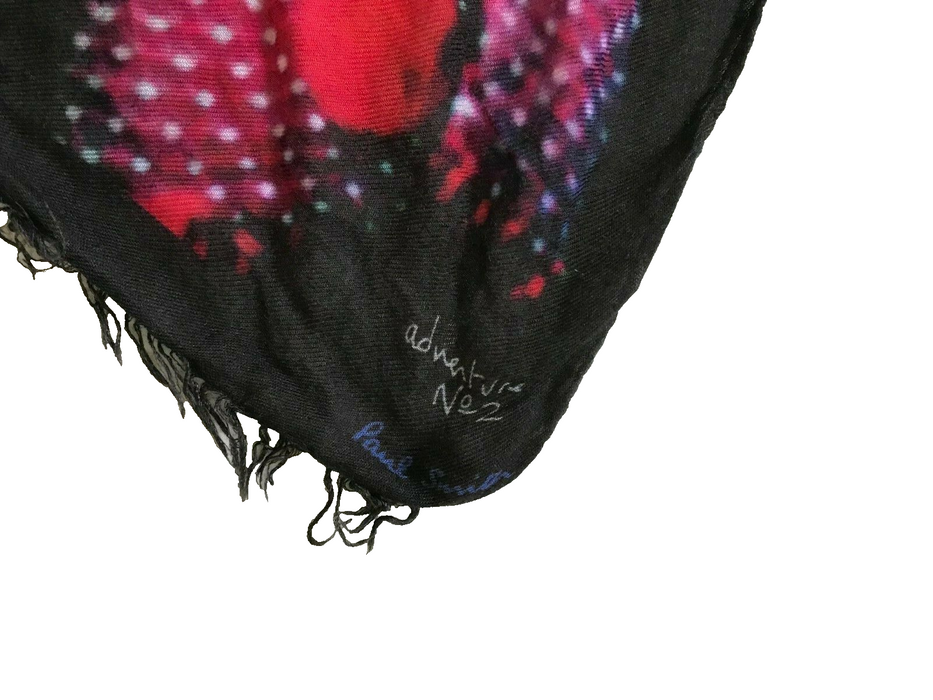 Paul Smith "Mr. Brown Adventure No. 2" Printed Square Scarf – A Stylish Statement Piece