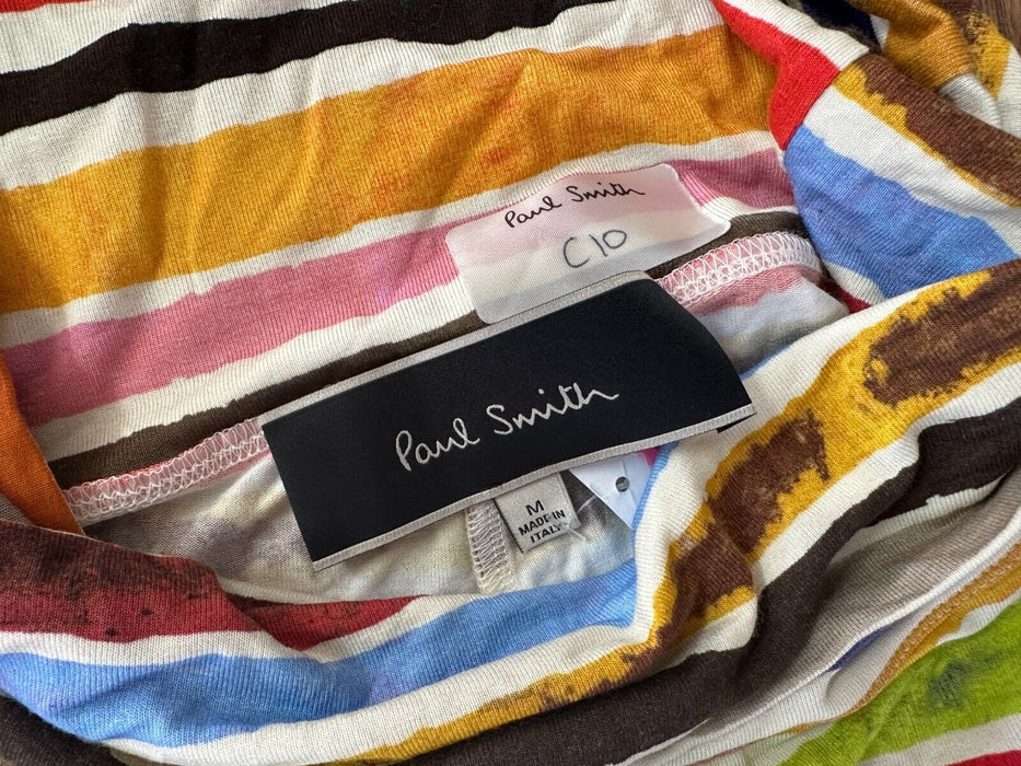 PAUL SMITH WOMEN'S MULTI-COLORED STRIPED SHORTS - BOLD SUMMER STYLE! Size M