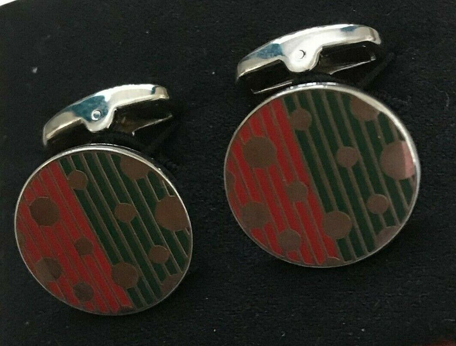 Paul Smith Bi-Color Dotted Cufflinks - Round Shape