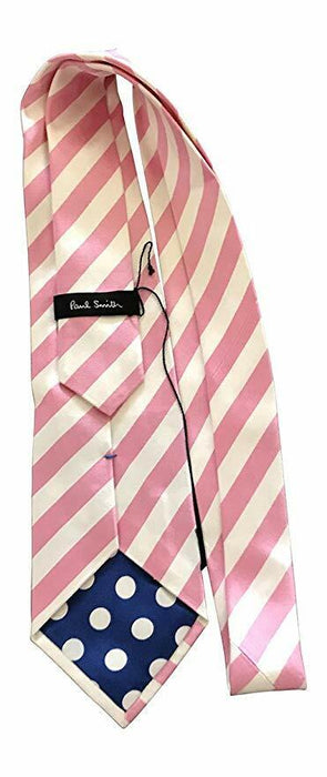 PAUL SMITH Silk Tie | Pink Stripe | MAINLINE | 8cm Width | Made In Italy