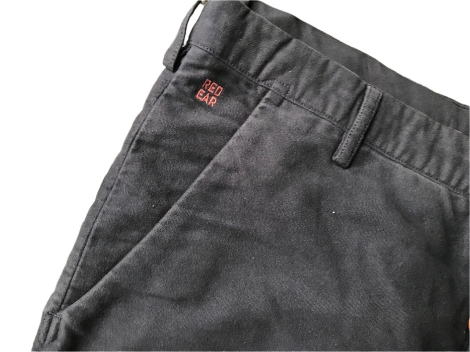 Paul Smith Trousers RED EAR Navy Slim Fit Trousers Brown Buttons 32 L