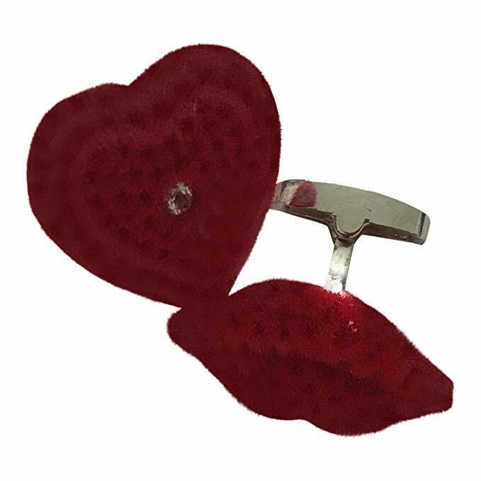 Paul Smith Red Heart and Lips Cufflinks