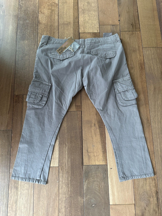 WOMEN'S GREY MULTI-POCKET CARGO TROUSERS - UTILITY CHIC! Size 32