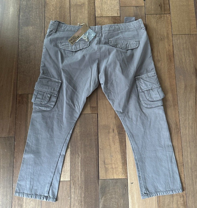 WOMEN'S GREY MULTI-POCKET CARGO TROUSERS - UTILITY CHIC! Size 32