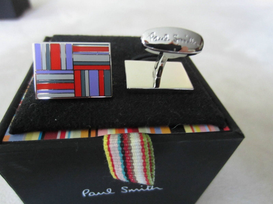 Paul Smith FLAG Cufflinks in Blue Red  & Grey