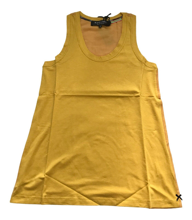 PAUL SMITH BLACK LABEL YELLOW KNITTED T-SHIRT VEST - LUXURIOUS COMFORT &amp; STYLE!