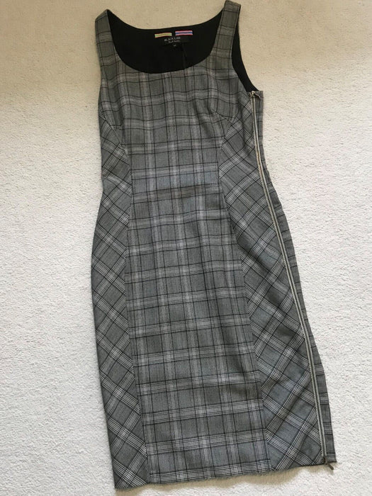 PAUL SMITH GREY CHECK WOVEN DRESS - TIMELESS ELEGANCE! 42 / 52 UK 10