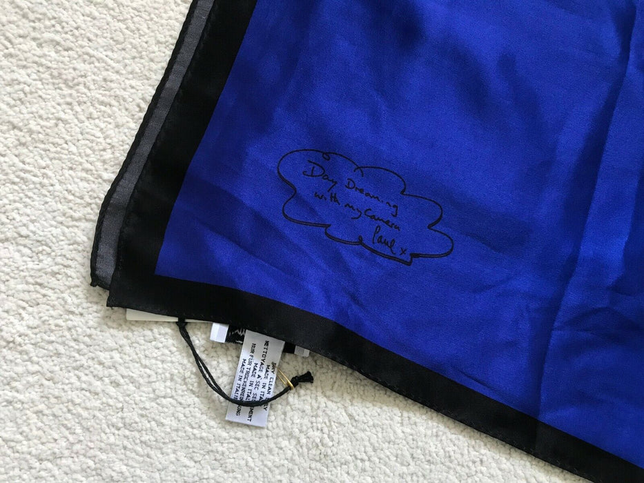 ポールスミス スカーフ 100% シルク 「Daydreaming with my Camera」 スカーフ - 90 cm x 90 cm