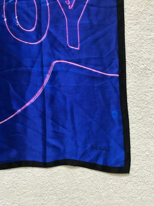 ポールスミス スカーフ 100% シルク 「Daydreaming with my Camera」 スカーフ - 90 cm x 90 cm