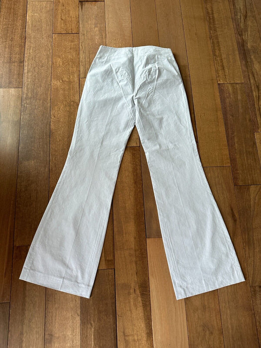 PAUL SMITH LIGHT GREY NAUTICAL TROUSERS - CHIC SEASIDE STYLE!