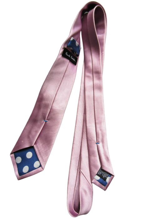 Paul Smith Plain Pink Tie - 6cm Blade - Italian Style Essential!