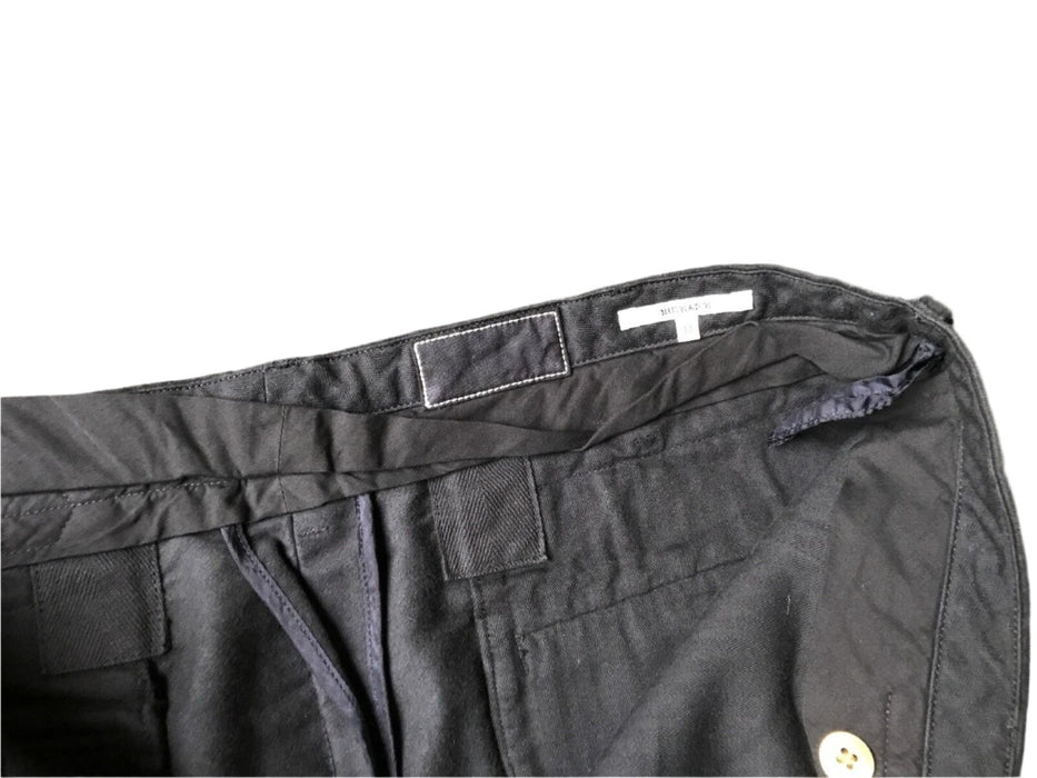 Paul Smith Trousers RED EAR Navy Slim Fit Trousers Brown Buttons 32 L