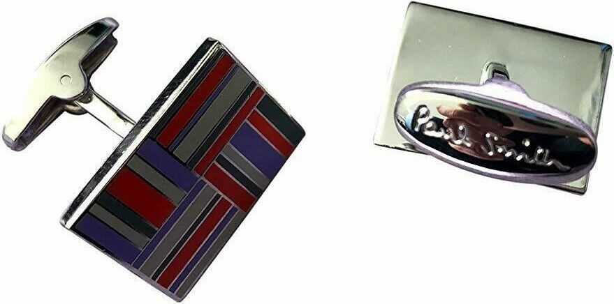 Paul Smith FLAG Cufflinks in Blue Red  & Grey