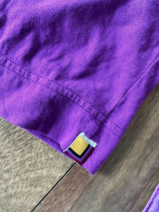 WOMEN'S PURPLE EMBROIDERED SHIRT - DISTINCTIVE DESIGNER STYLE!  size M