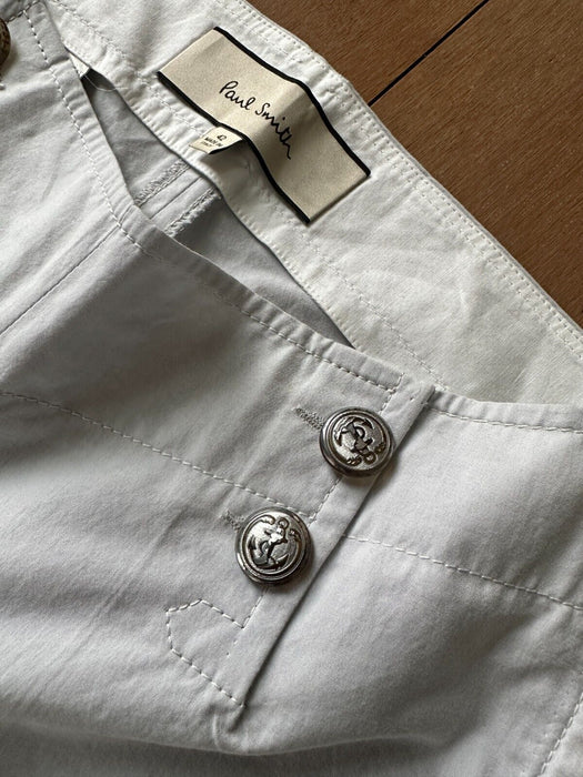 PAUL SMITH LIGHT GREY NAUTICAL TROUSERS - CHIC SEASIDE STYLE!