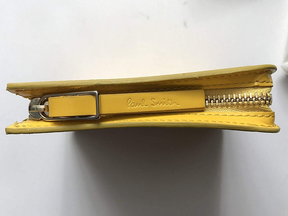 PAUL SMITH NO. 9 PATENT YELLOW COIN/CARD PURSE - MAYFAIR STYLE!