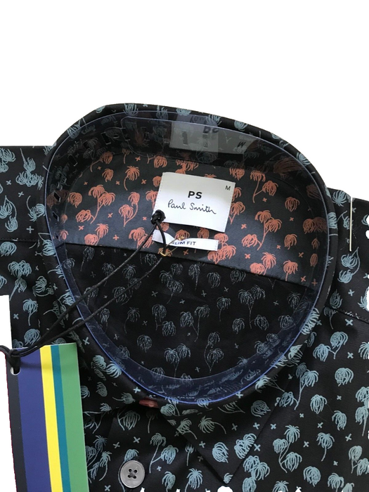 PAUL SMITH BLUE PALM TREE SHIRT - ISLAND VIBES WITH DESIGNER FLAIR!