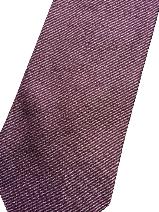 Paul Smith Subtle Stripe Silk Tie - Burnt red with subtle stripe - Elevate Your Style, Invest Now!