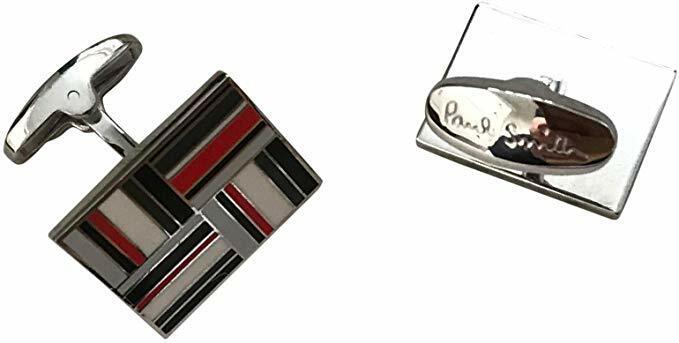 Paul Smith FLAG Cufflinks in colours White Red & Black