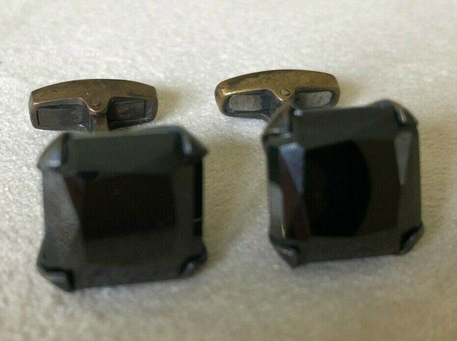 Paul Smith Encrusted Black Gem Cufflinks - Gift Boxed