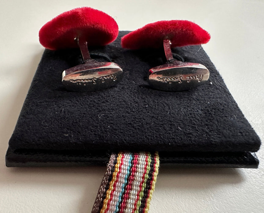 Paul Smith Red Heart and Lips Cufflinks