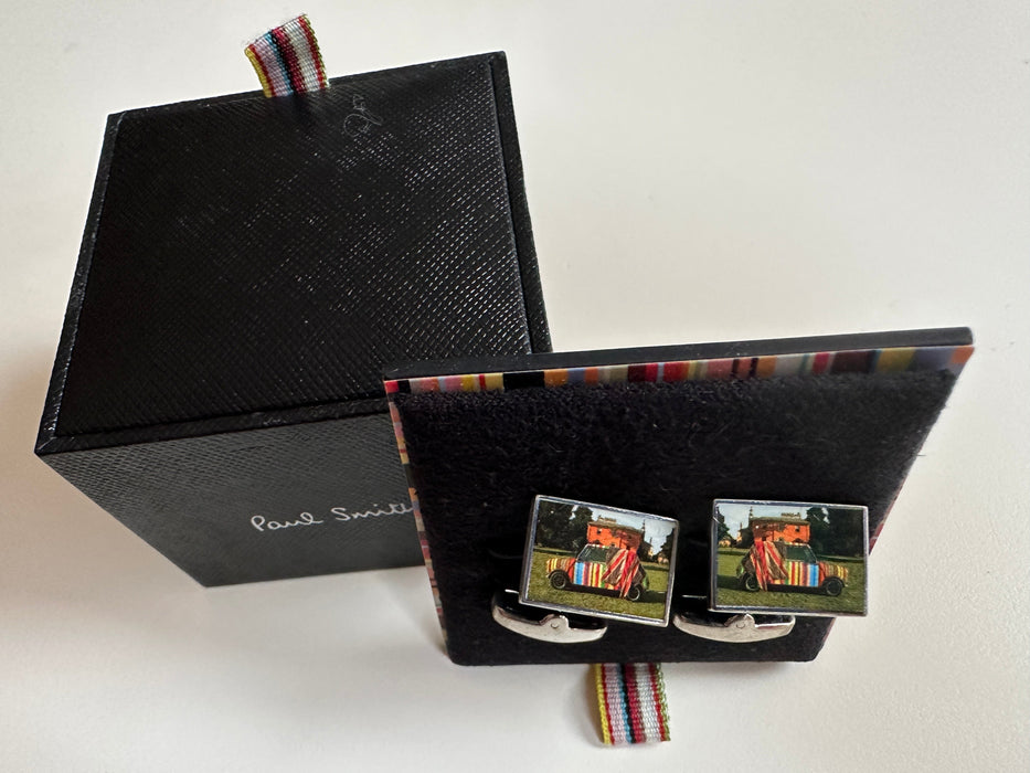 Paul Smith MINI Union Jack Cufflinks - Silver-Toned