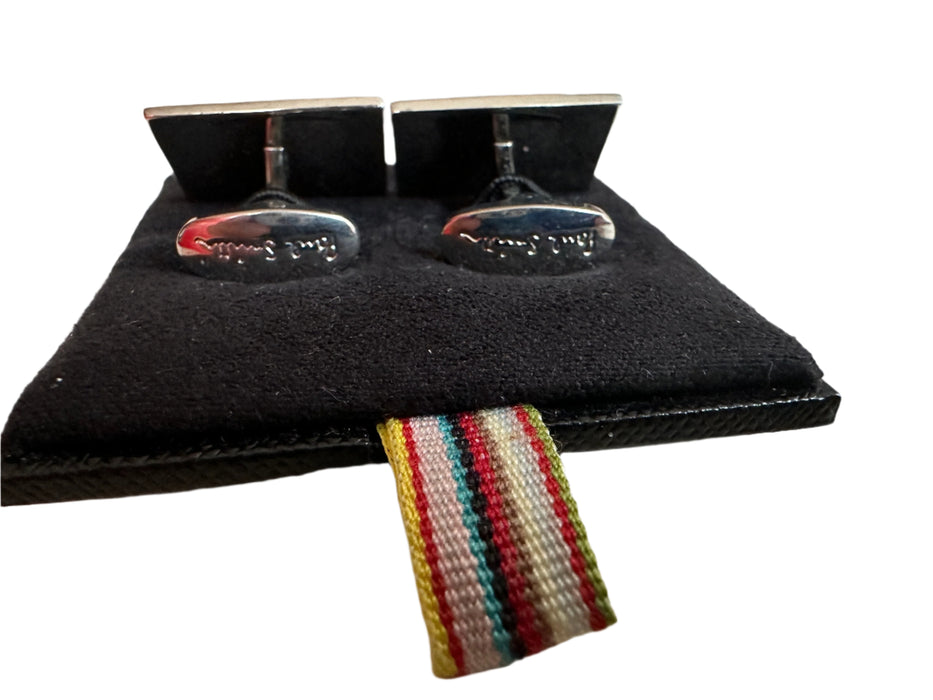 Paul Smith  Cufflinks Checker Board Squares in Red & Grey