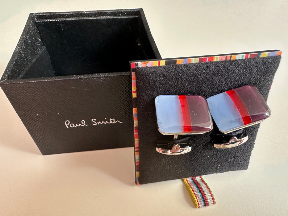 Paul Smith Multicolor Striped  Cufflinks - Gift Boxed
