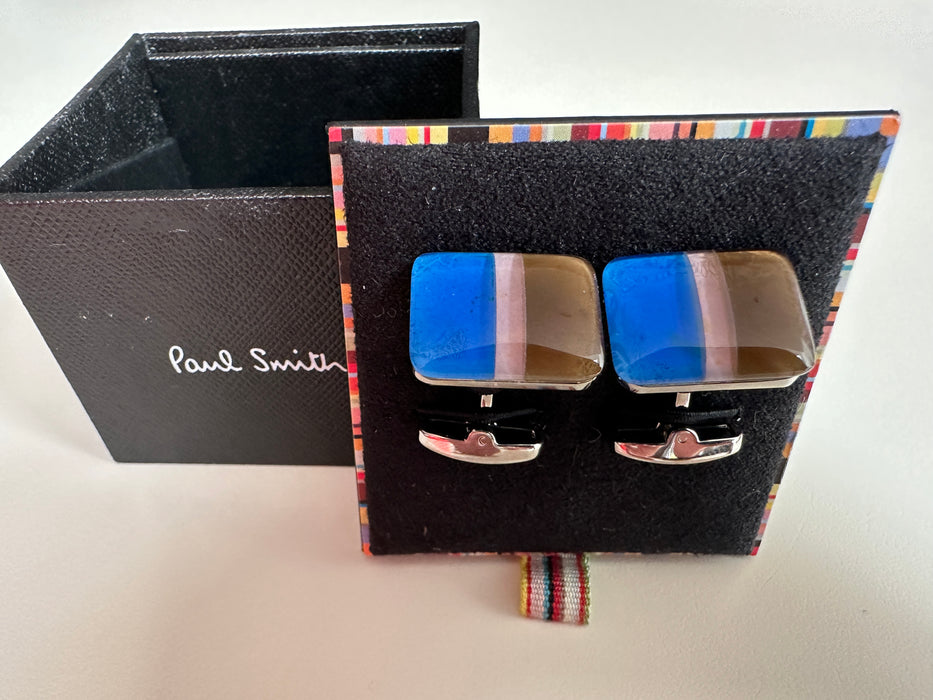 Paul Smith Cufflinks Multi coloured Glass effect