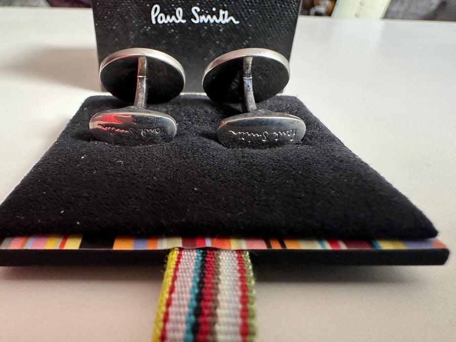 Paul Smith Bi-Color Dotted Cufflinks - Round Shape