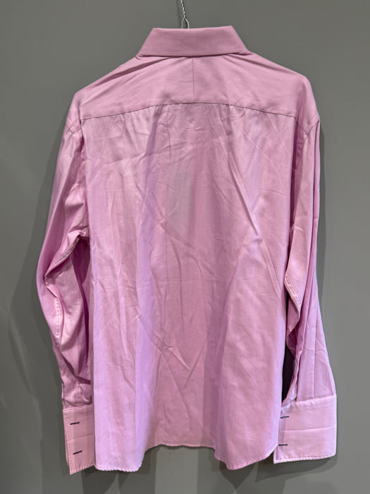 Paul Smith Slim Fit Pink Chambray Shirt Double cuffed  - Size 15.5/39