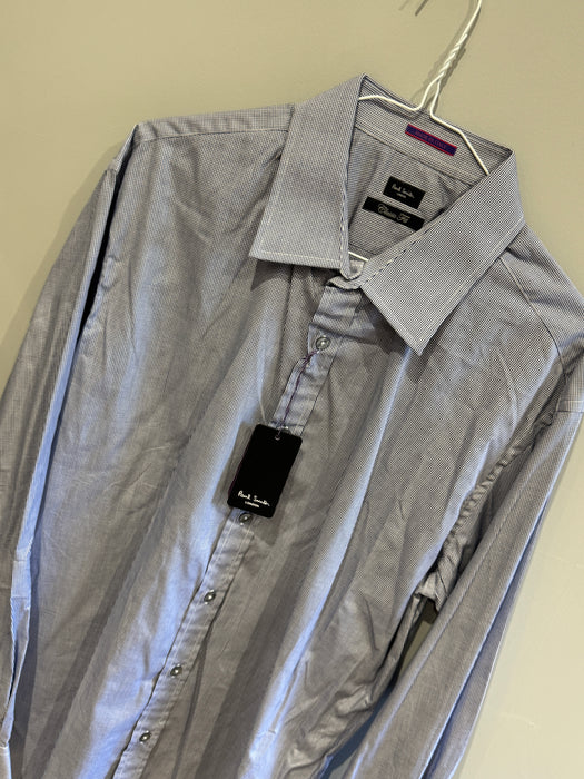 Paul Smith  Shirt | Blue Micro check | Size 17 / 43 | Classic fit | London Collection