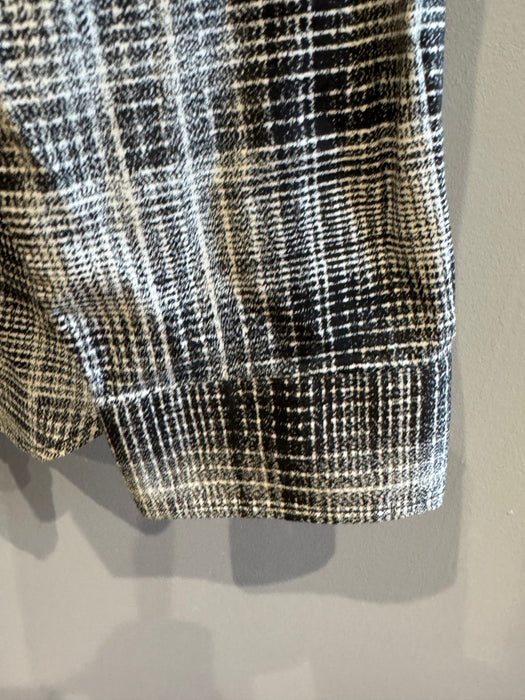 Paul Smith Black and Grey Check Slim Fit Shirt - Size M
